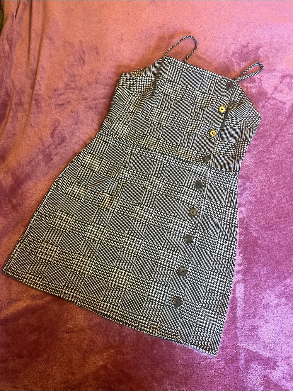wild fable Black and White Houndstooth Dress